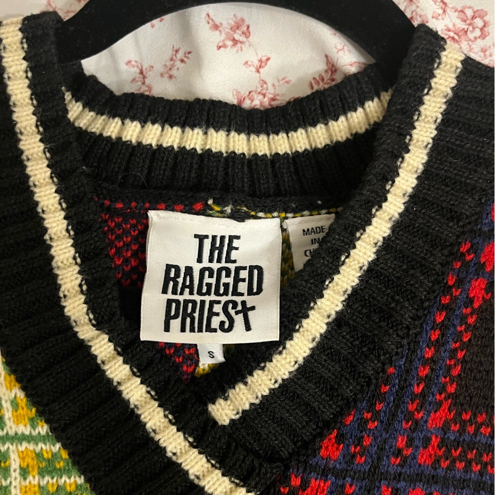 The Ragged Priest Control Check Sweater Vest - Picture 5 of 6